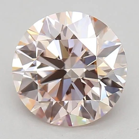 0.71ct Round Lab Grown Diamond (Colour Fancy Light Pink, Clarity VVS2, Cut ID, IGI Certified)