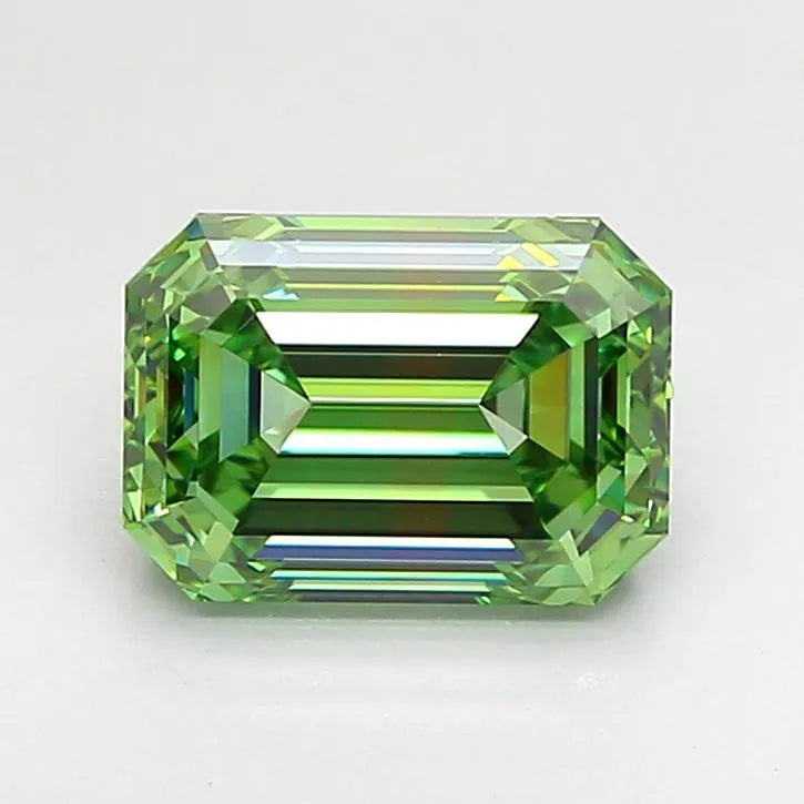 2.02ct Emerald Lab Grown Diamond (Colour Fancy Vivid Green, Clarity VVS2, IGI Certified)