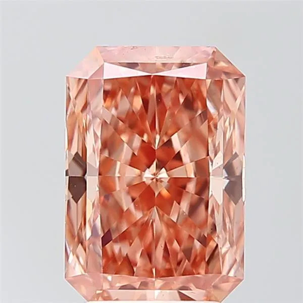 2.99ct Radiant Lab Grown Diamond (Colour Fancy Vivid Orange, Clarity VS1, IGI Certified)