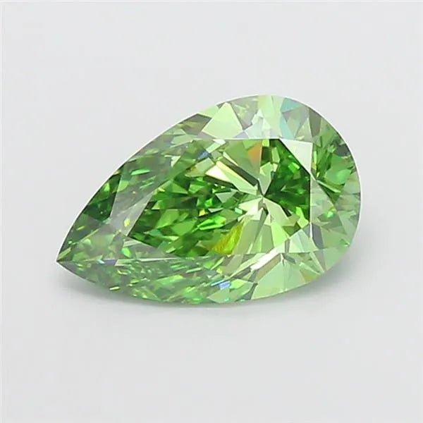 3.03ct Pear Lab Grown Diamond (Colour Fancy Vivid Green, Clarity VS2, IGI Certified)