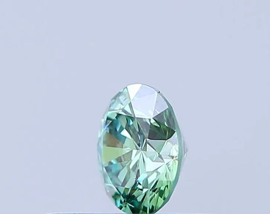 0.29ct Round Lab Grown Diamond (Colour Fancy Vivid Green, Clarity VS2, Cut VG, IGI Certified)