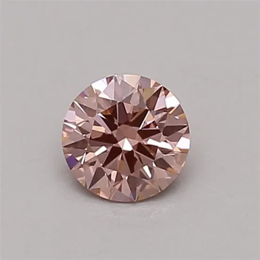 0.30ct Round Lab Grown Diamond (Colour Fancy Intense Pink, Clarity VVS2, Cut ID, IGI Certified)