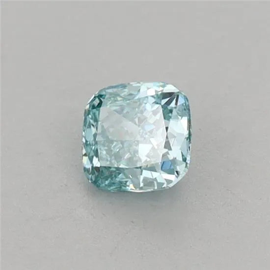 0.35ct Cushion modified Lab Grown Diamond (Colour Fancy Vivid Green, Clarity VS1, IGI Certified)
