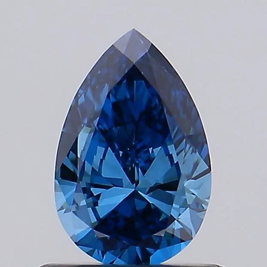 0.70ct Pear Lab Grown Diamond (Colour Fancy Deep Blue, Clarity VS1, IGI Certified)