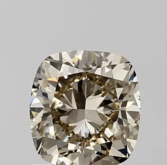 1.01ct Cushion brilliant Natural Diamond (Colour Fancy Yellowish Brown, Clarity VS2, GIA Certified)