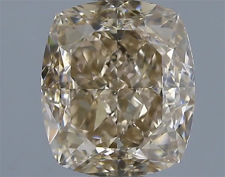 1.02ct Cushion modified Natural Diamond (Colour Fancy Light Yellowish Brown, Clarity VS1, GIA Certified)