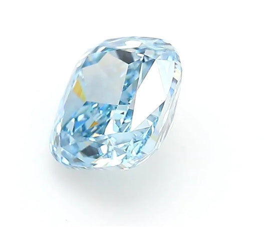 1.03ct Cushion modified Lab Grown Diamond (Colour Fancy Vivid Blue, Clarity VVS2, IGI Certified)