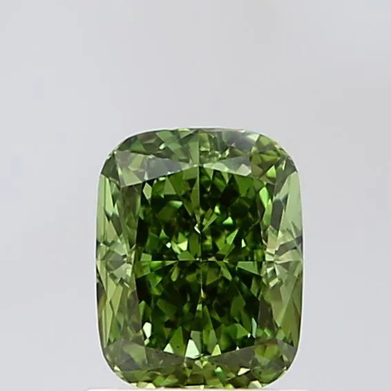 1.21ct Cushion modified Lab Grown Diamond (Colour Fancy Vivid Green, Clarity VS1, IGI Certified)