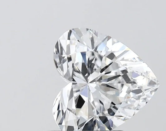 1.23ct Heart Lab Grown Diamond (Colour D, Clarity IF, IGI Certified)