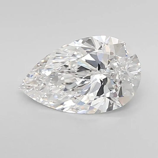 2.02ct Pear Lab Grown Diamond (Colour D, Clarity IF, Cut EX, IGI Certified)