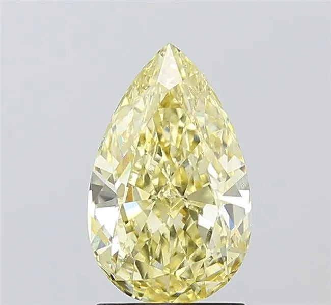 2.05ct Pear Lab Grown Diamond (Colour Fancy Yellow, Clarity VS2, IGI Certified)