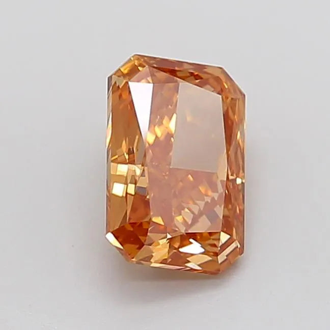2.12ct Radiant Lab Grown Diamond (Colour Fancy Vivid Orangey Brown, Clarity VS1, IGI Certified)