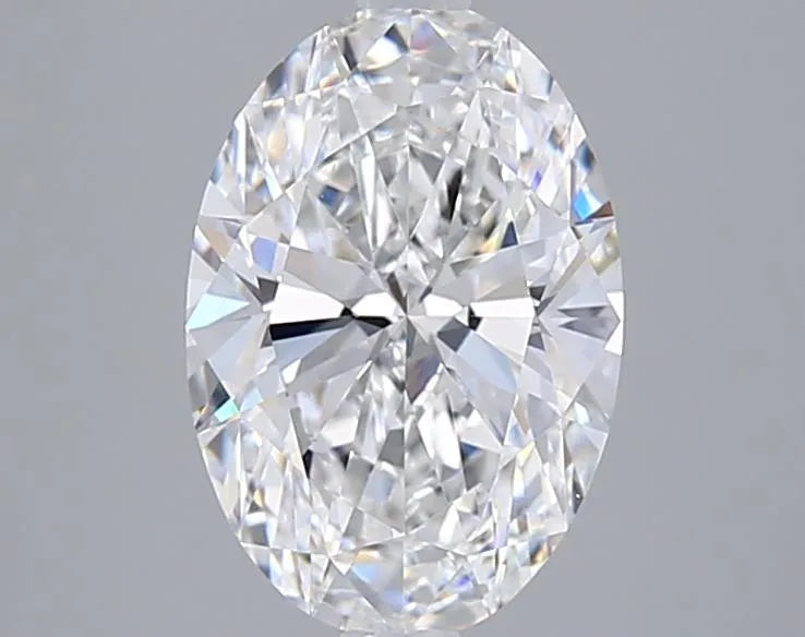 2.50ct Oval Lab Grown Diamond (Colour E, Clarity VVS2, IGI Certified)