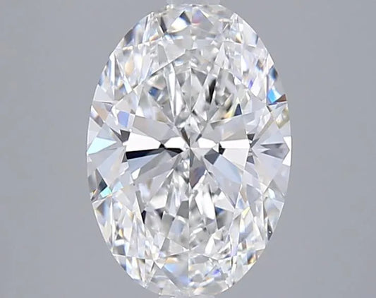 2.50ct Oval Lab Grown Diamond (Colour E, Clarity VVS2, IGI Certified)