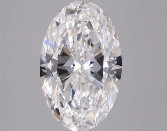 2.50ct Oval Lab Grown Diamond (Colour E, Clarity VVS2, IGI Certified)