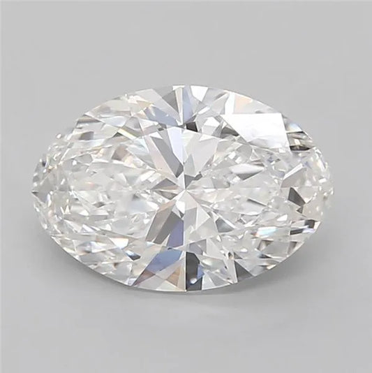 2.50ct Oval Lab Grown Diamond (Colour E, Clarity VVS2, IGI Certified)