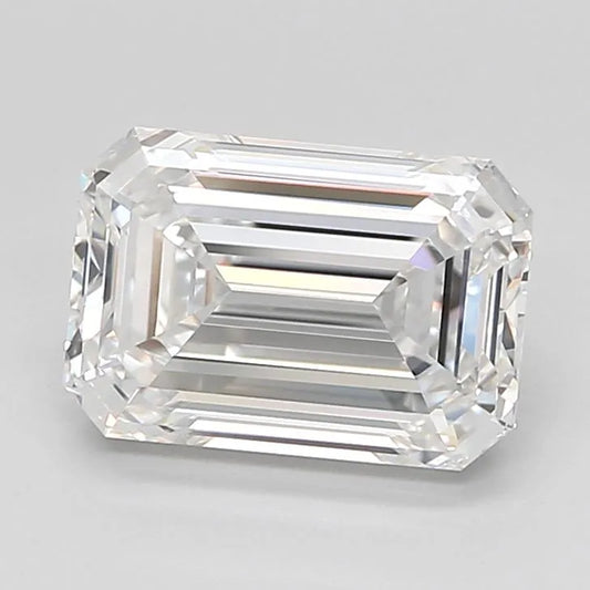 2.52ct Emerald Lab Grown Diamond (Colour D, Clarity IF, Cut EX, IGI Certified)