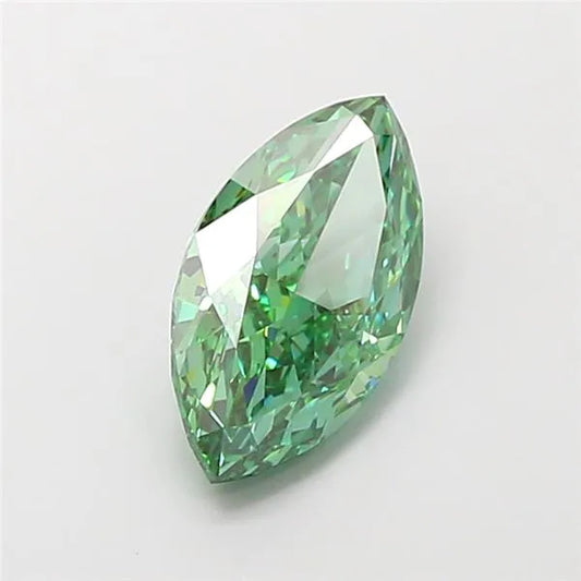2.52ct Marquise Lab Grown Diamond (Colour Fancy Vivid Green, Clarity VVS2, IGI Certified)