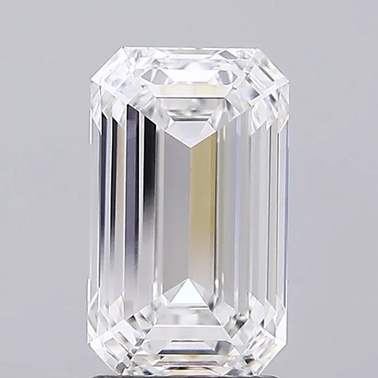 2.55ct Emerald Lab Grown Diamond (Colour E, Clarity IF, IGI Certified)