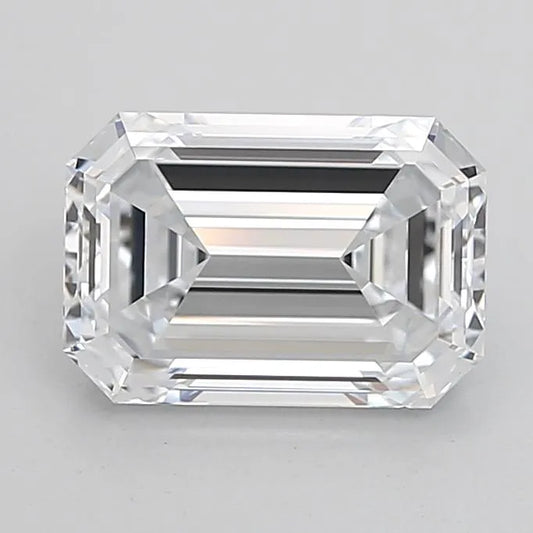 2.66ct Emerald Lab Grown Diamond (Colour E, Clarity IF, Cut EX, IGI Certified)