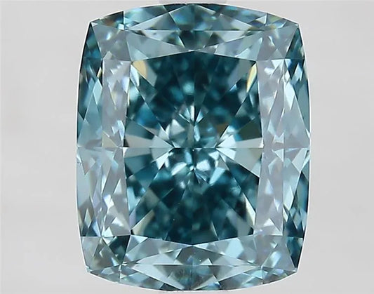 2.70ct Cushion modified Lab Grown Diamond (Colour Fancy Vivid Blue, Clarity VVS2, IGI Certified)