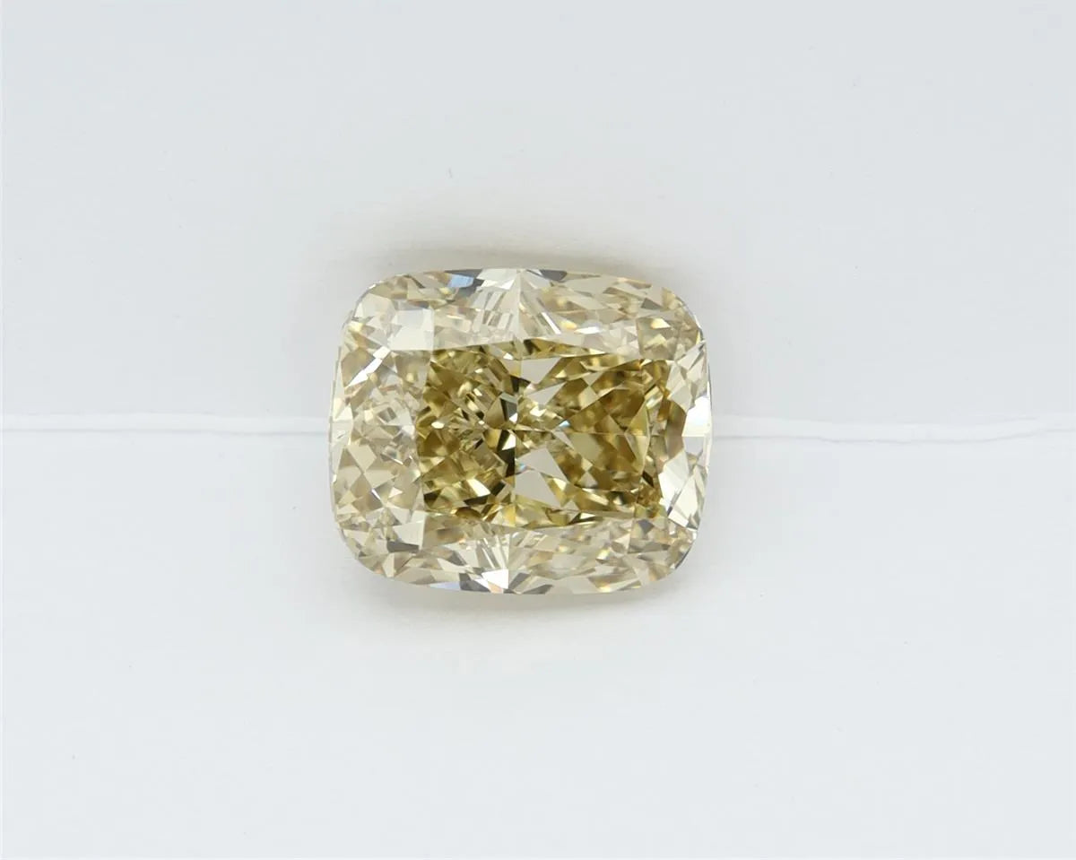 2.72ct Cushion modified Lab Grown Diamond (Colour Fancy Intense Yellow, Clarity VS1, IGI Certified)