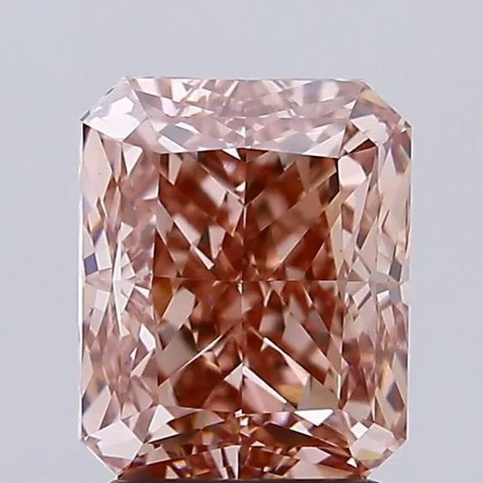 2.81ct Radiant Lab Grown Diamond (Colour Fancy Vivid Pink, Clarity VS1, IGI Certified)