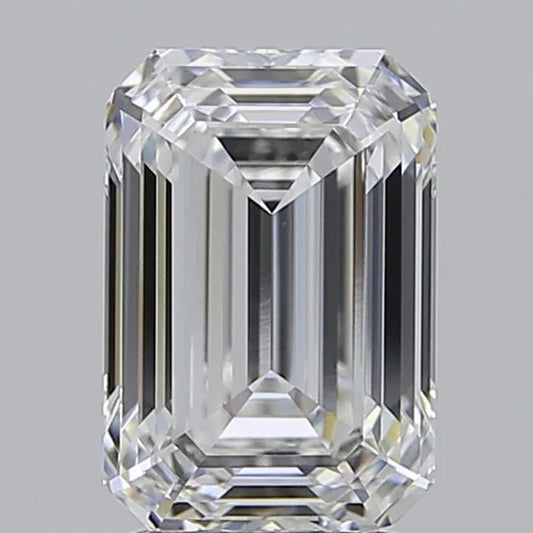 2.89ct Emerald Lab Grown Diamond (Colour E, Clarity VVS2, IGI Certified)