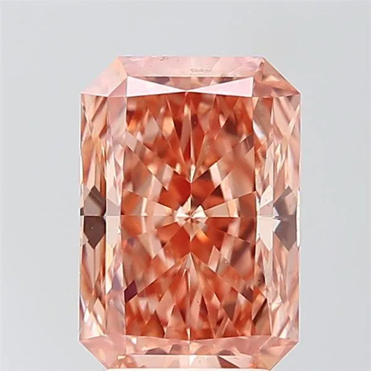 2.99ct Radiant Lab Grown Diamond (Colour Fancy Vivid Orange, Clarity VS1, IGI Certified)