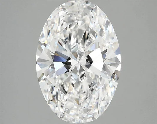 3.00ct Oval Lab Grown Diamond (Colour D, Clarity VVS2, IGI Certified)