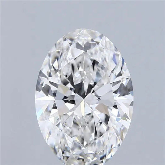 3.00ct Oval Lab Grown Diamond (Colour F, Clarity VVS2, IGI Certified)
