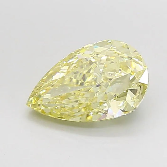 3.01ct Pear Lab Grown Diamond (Colour Fancy Yellow, Clarity VS1, IGI Certified)