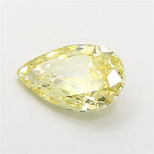 3.02ct Pear Lab Grown Diamond (Colour Fancy Intense Yellow, Clarity VS1, IGI Certified)
