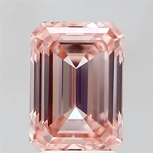 3.03ct Emerald Lab Grown Diamond (Colour Fancy Intense Pink, Clarity VVS2, IGI Certified)
