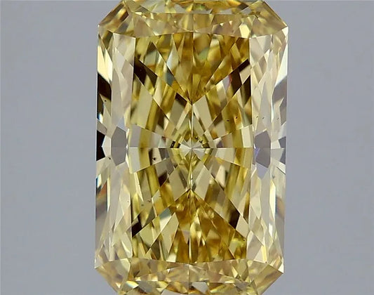 3.04ct Radiant Lab Grown Diamond (Colour Fancy Intense Yellow, Clarity VS2, IGI Certified)