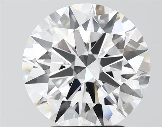 3.42ct Round Lab Grown Diamond (Colour D, Clarity VVS1, Cut EX, IGI Certified)