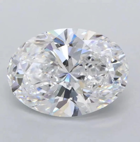 3.43ct Oval Lab Grown Diamond (Colour E, Clarity VVS1, IGI Certified)