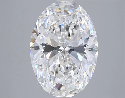 3.53ct Oval Lab Grown Diamond (Colour E, Clarity VVS2, IGI Certified)