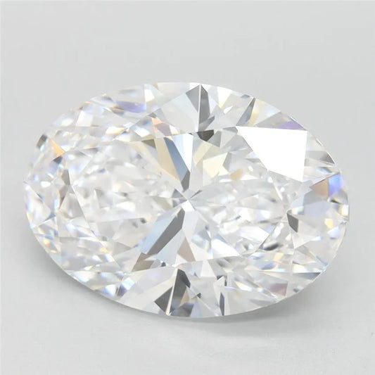 3.69ct Oval Lab Grown Diamond (Colour D, Clarity IF, IGI Certified)