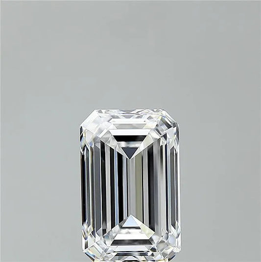 3.71ct Emerald Lab Grown Diamond (Colour D, Clarity VVS1, IGI Certified)