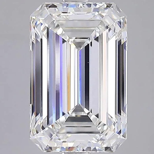 4.04ct Emerald Lab Grown Diamond (Colour F, Clarity VVS2, IGI Certified)
