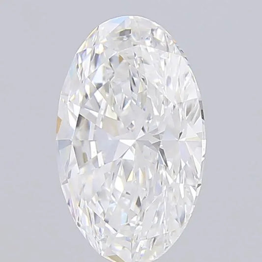 4.06ct Oval Lab Grown Diamond (Colour D, Clarity VVS2, IGI Certified)