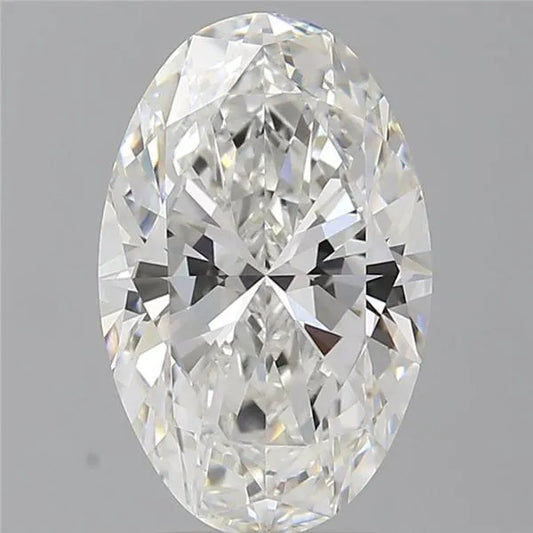4.10ct Oval Lab Grown Diamond (Colour E, Clarity VVS2, IGI Certified)