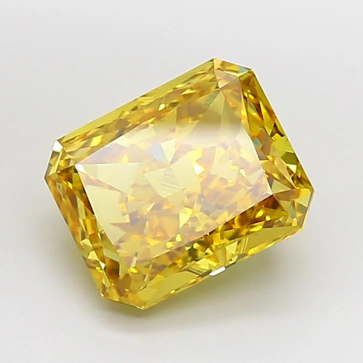 5.02ct Radiant Lab Grown Diamond (Colour Fancy Vivid Yellow, Clarity VS1, IGI Certified)