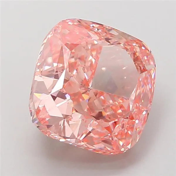 5.09ct Cushion modified Lab Grown Diamond (Colour Fancy Vivid Pink, Clarity VS1, IGI Certified)