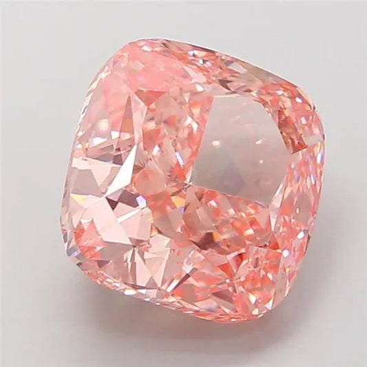 5.09ct Cushion modified Lab Grown Diamond (Colour Fancy Vivid Pink, Clarity VS1, IGI Certified)