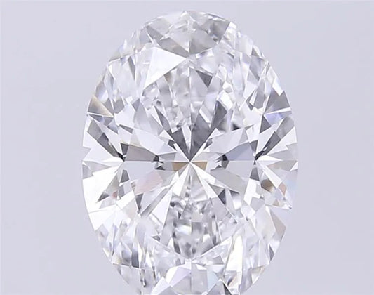 5.09ct Oval Lab Grown Diamond (Colour E, Clarity VVS2, IGI Certified)