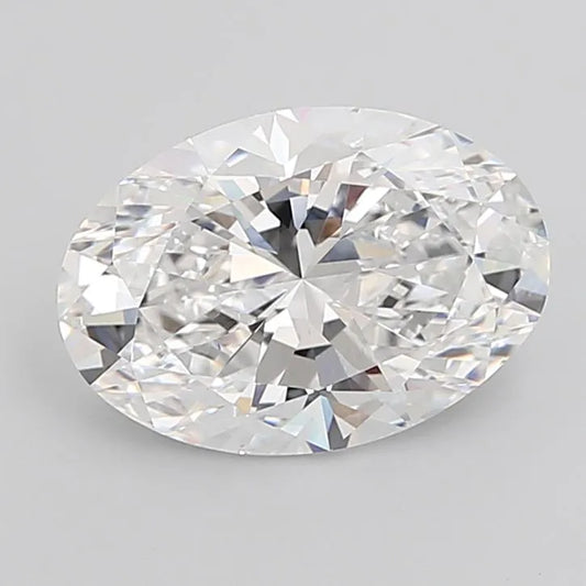 5.10ct Oval Lab Grown Diamond (Colour E, Clarity VVS2, IGI Certified)