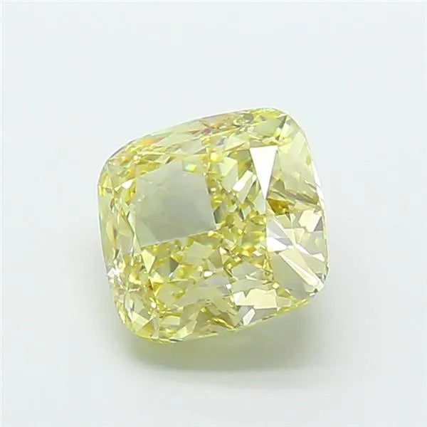 6.02ct Cushion modified Lab Grown Diamond (Colour Fancy Yellow, Clarity VVS2, IGI Certified)