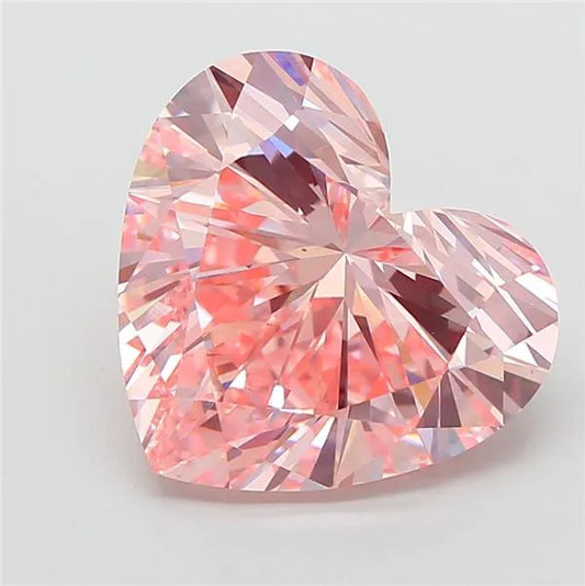 6.02ct Heart Lab Grown Diamond (Colour Fancy Intense Pink, Clarity VS1, IGI Certified)